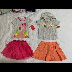 Toddler girl 3T 1 is Disney brand and the other is young and awesome. NWT